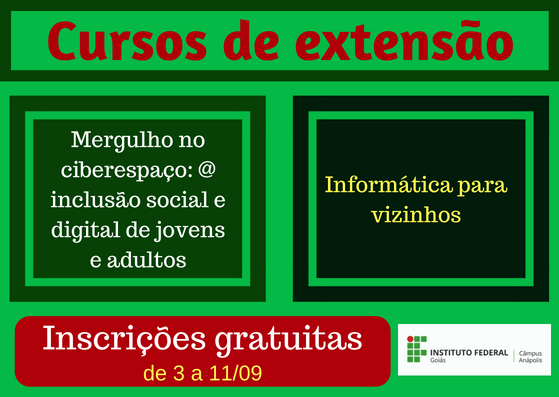 Dois novos cursos de extensão disponibilizam 60 vagas